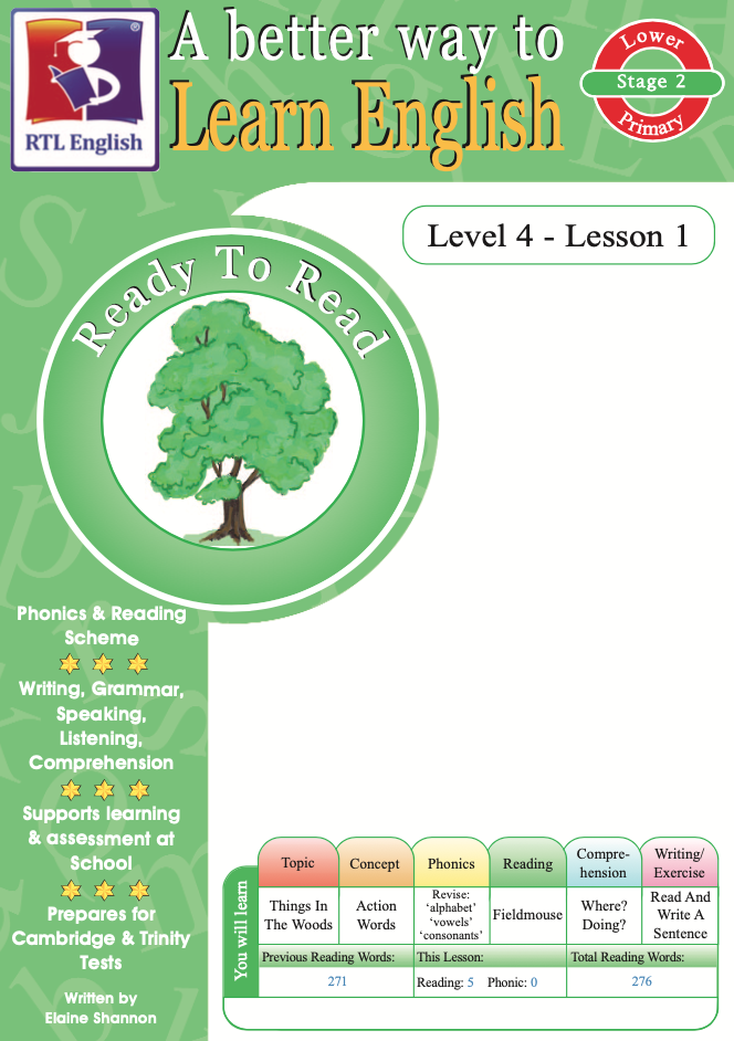 RTL English Level 4, Book 1 cover