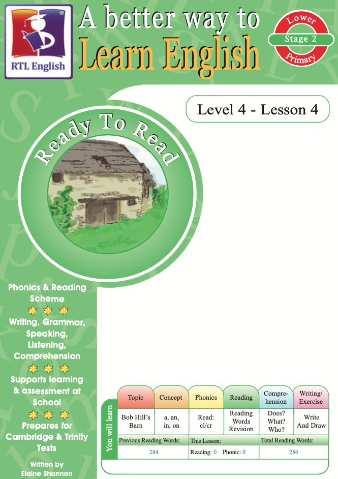 RTL English Level 4, Book 4 cover