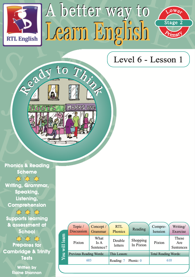 RTL English Level 6, Book 1 cover