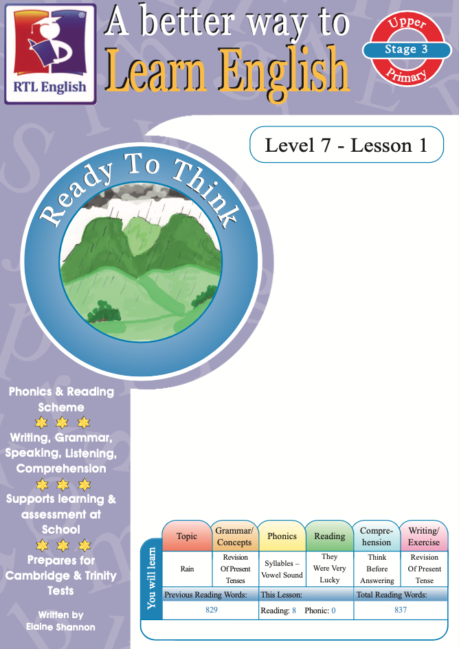 RTL English Level 7, Book 1 cover