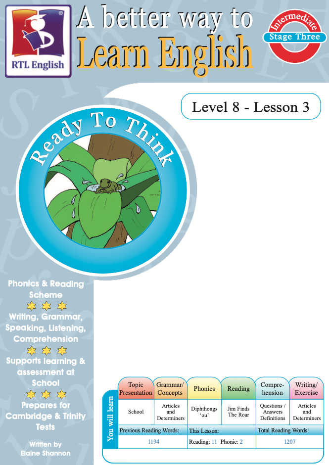 RTL English Level 8, Book 3 cover