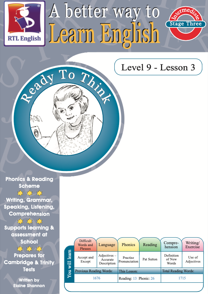 RTL English Level 9, Book 3 cover